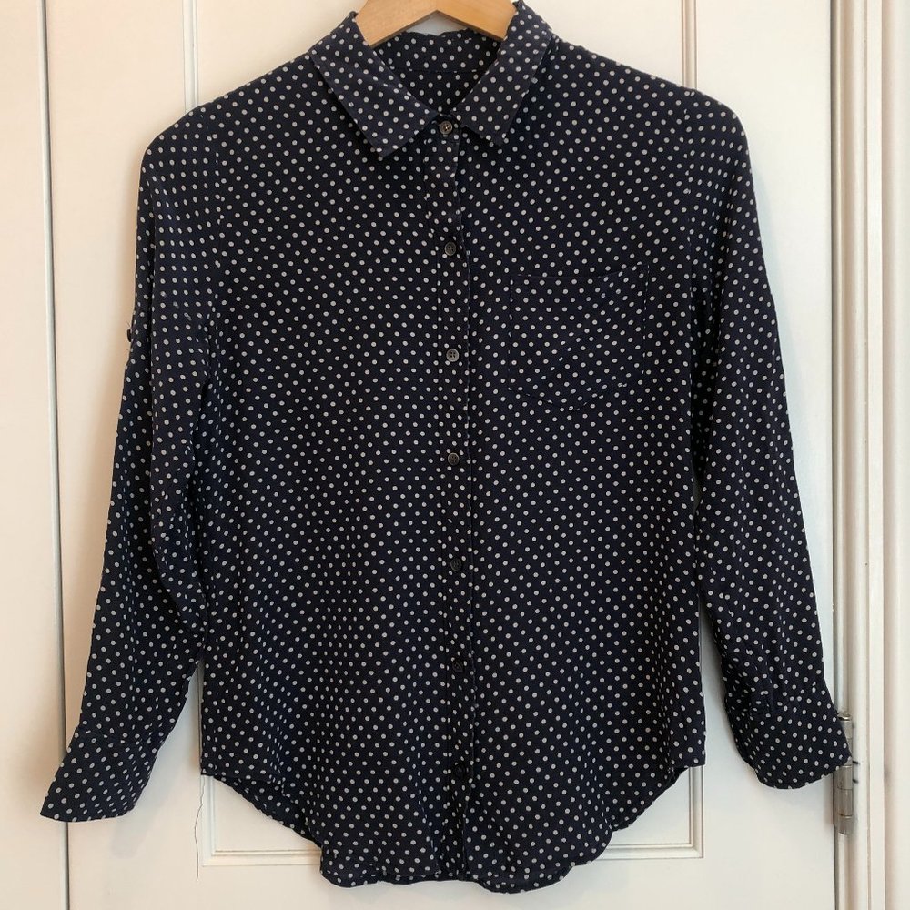 Silk Polka Dot Blouse Broadway & Broome